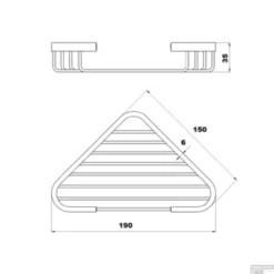Hoekzeepschaal Plieger Uni 15x19x3,5cm Chroom -Goedkope Stijl Baden Winkel hoekzeepschaal plieger uni 15x19x3 5cm chroom tec