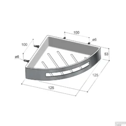 Hotbath Archie Design Douchekorf Hoek Kunststof Inzet RVS 316 ARA19IX 7 Hotbath Archie Design Douchekorf Hoek Kunststof Inzet RVS 316 ARA19IX -Goedkope Stijl Baden Winkel hotbath archie design douchekorf hoek kunststof inzet rvs 316 ara19ix tech