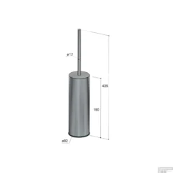 Hotbath Archie Toiletborstelhouder Vrijstaand Model RVS 316 ARA12IX -Goedkope Stijl Baden Winkel hotbath archie toiletborstelhouder vrijstaand model rvs 316 ara12ix tech