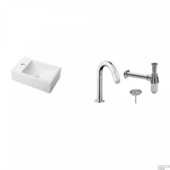 FonteinPack Houston MAT WIT Links 37x23 Cm Chroom (Keuze Uit 20 Kranen) 13 FonteinPack Houston MAT WIT Links 37x23 Cm Chroom (Keuze Uit 20 Kranen) -Goedkope Stijl Baden Winkel houstonlinksmatwit shop