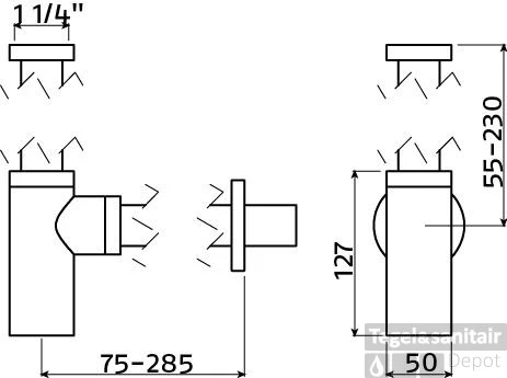 Clou InBe Designsifon Type 1 Rond Chroom 4 Clou InBe Designsifon Type 1 Rond Chroom - Afbeelding 2