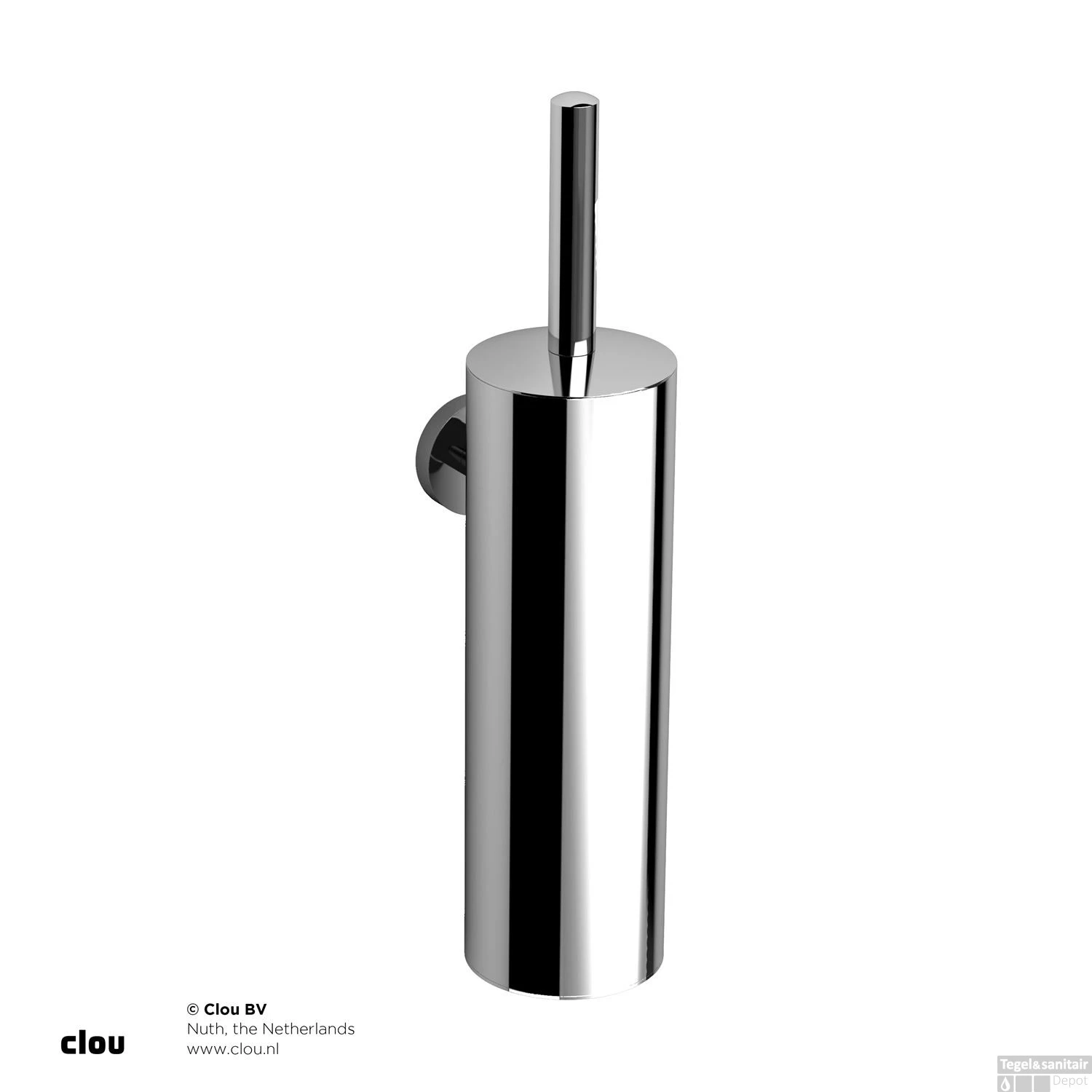 Toiletborstelhouder Clou InBe Wandmontage Chroom 3 Toiletborstelhouder Clou InBe Wandmontage Chroom