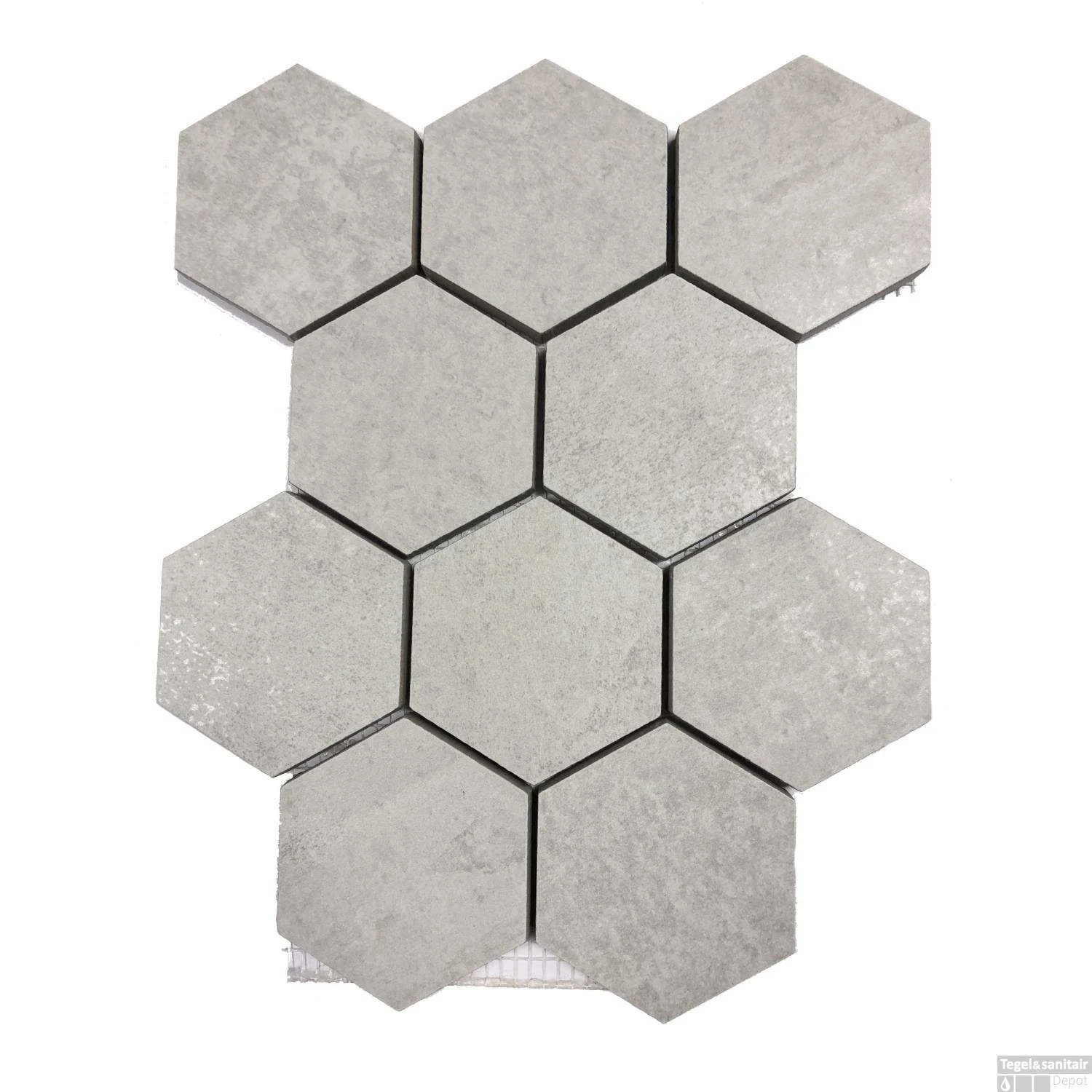 Mozaïek Hexagon Alaplana MYSORE White Mat (doosinhoud 0.32) 3 Mozaïek Hexagon Alaplana MYSORE White Mat (doosinhoud 0.32)