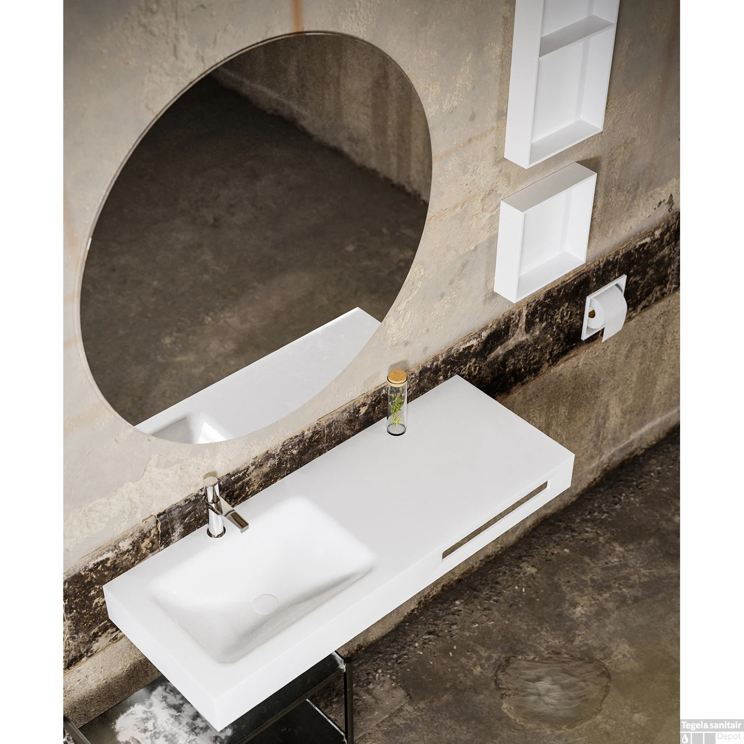 In Of Opbouwnis Boss & Wessing 89.5x29.5x8 Cm Wit 4 In Of Opbouwnis Boss & Wessing 89.5x29.5x8 Cm Wit - Afbeelding 2