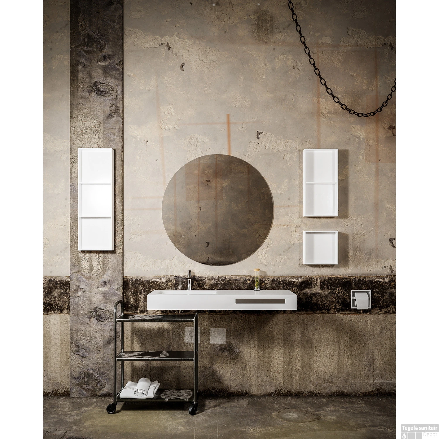 In Of Opbouwnis Boss & Wessing 89.5x29.5x8 Cm Wit 5 In Of Opbouwnis Boss & Wessing 89.5x29.5x8 Cm Wit - Afbeelding 3