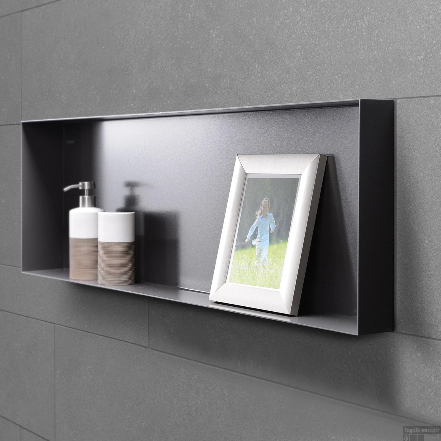 In Of Opbouwnis Looox CBoX Rechthoek 90x30x10 Mat Zwart 6 In Of Opbouwnis Looox CBoX Rechthoek 90x30x10 Mat Zwart - Afbeelding 4