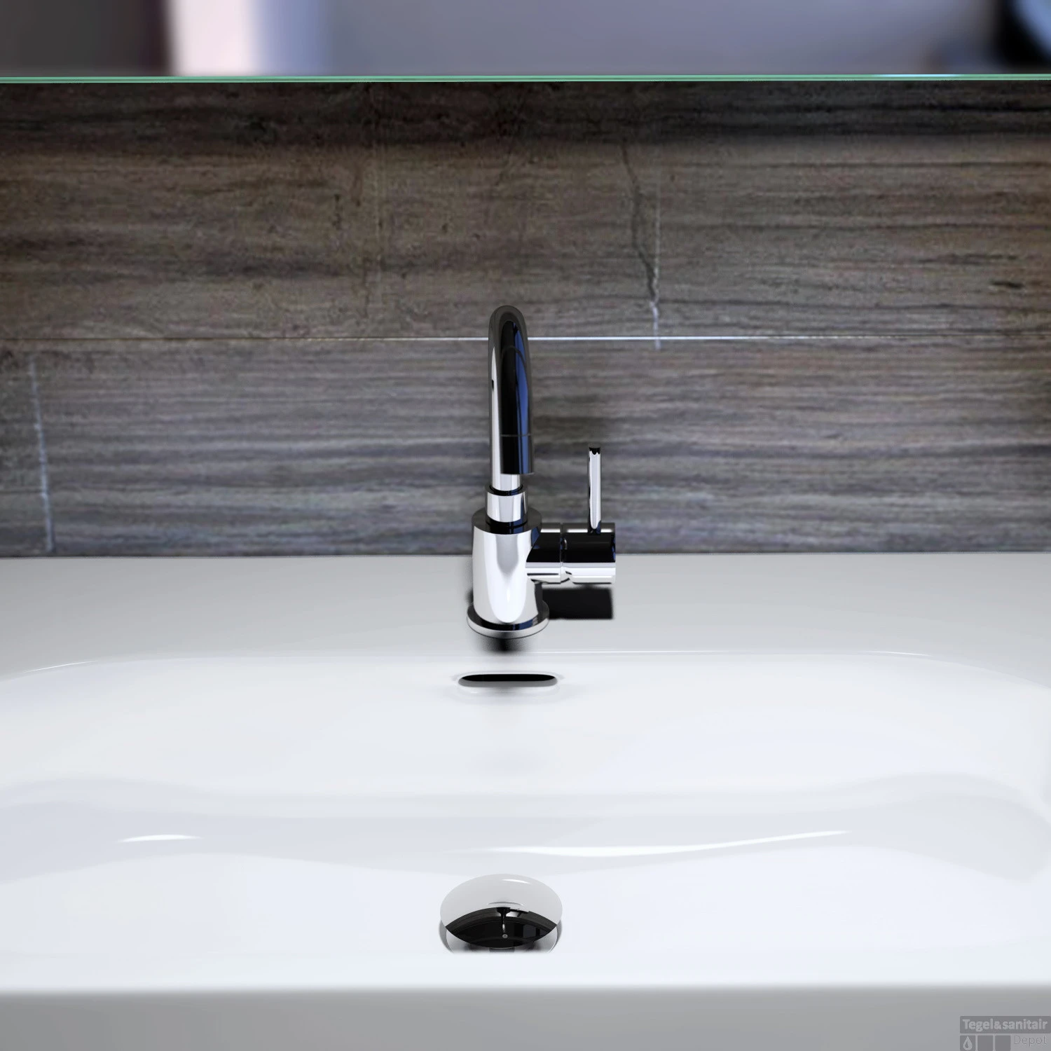 Stop/go Afvoerplug Clou InBe Met Overloop Met Platte Afdekkap Rond Chroom 6 Stop/go Afvoerplug Clou InBe Met Overloop Met Platte Afdekkap Rond Chroom - Afbeelding 4