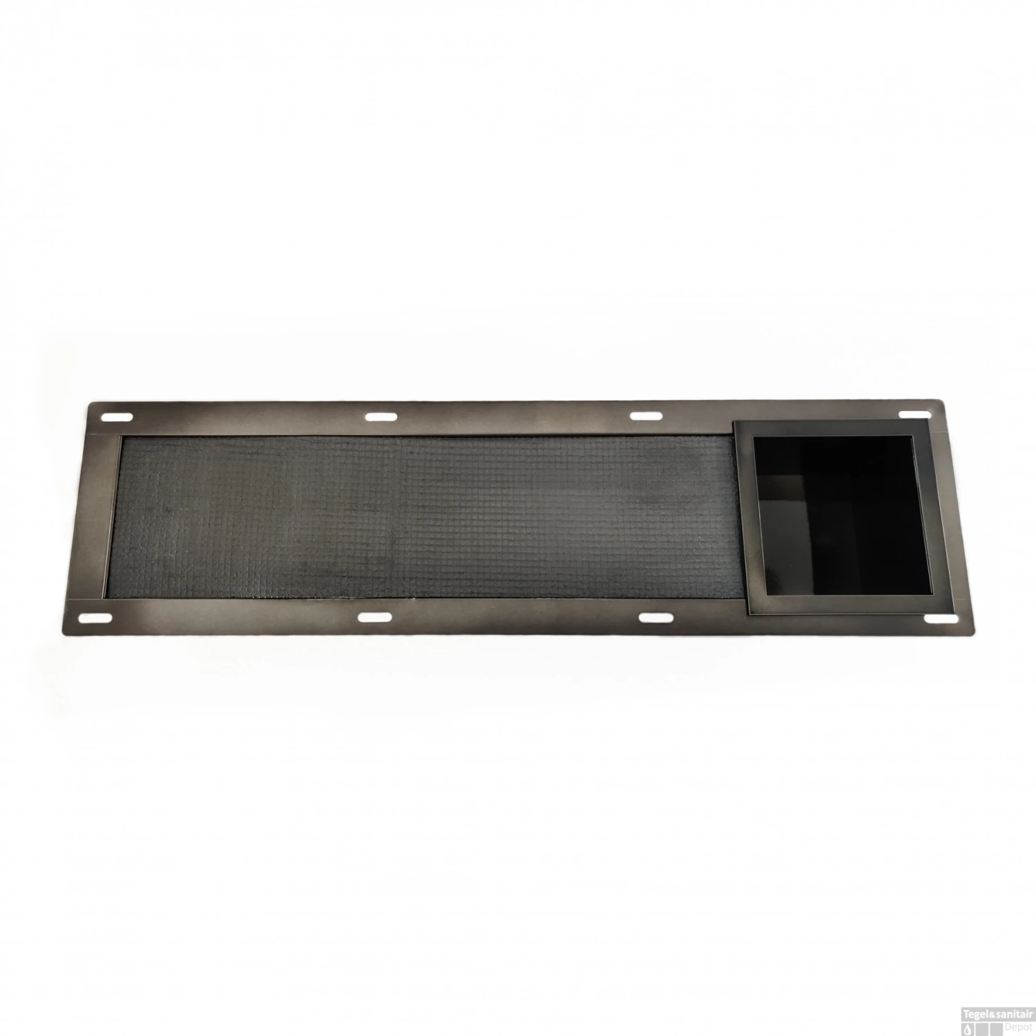 Inbouw Reserve Toilet Rolhouder BWS RVS Black Chrome 4 Inbouw Reserve Toilet Rolhouder BWS RVS Black Chrome - Afbeelding 2