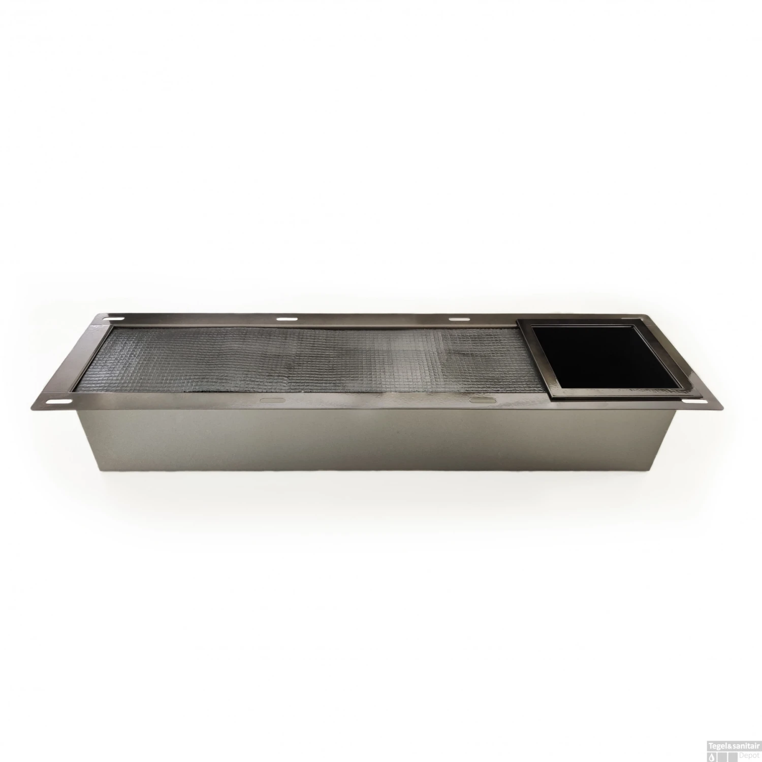 Inbouw Reserve Toilet Rolhouder BWS RVS Black Chrome 5 Inbouw Reserve Toilet Rolhouder BWS RVS Black Chrome - Afbeelding 3