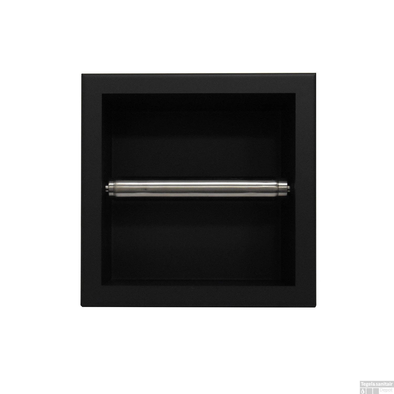 Inbouw Toiletrolhouder Boss & Wessing Mat Zwart 4 Inbouw Toiletrolhouder Boss & Wessing Mat Zwart - Afbeelding 2