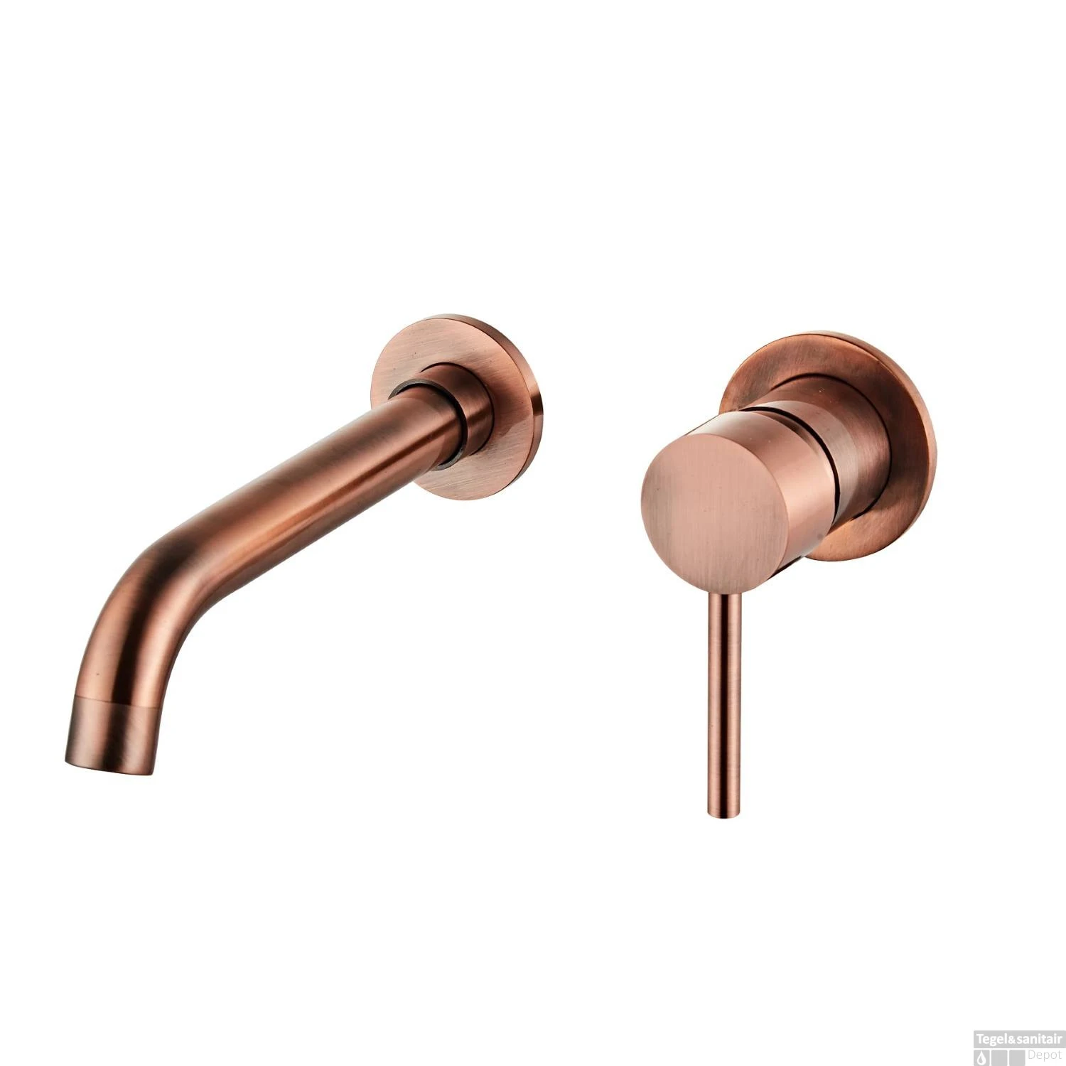 Waskomset Solidsurface Incl Geborsteld Koper Inbouwkraan Afvoer En Waste 6 Waskomset Solidsurface Incl Geborsteld Koper Inbouwkraan Afvoer En Waste - Afbeelding 4