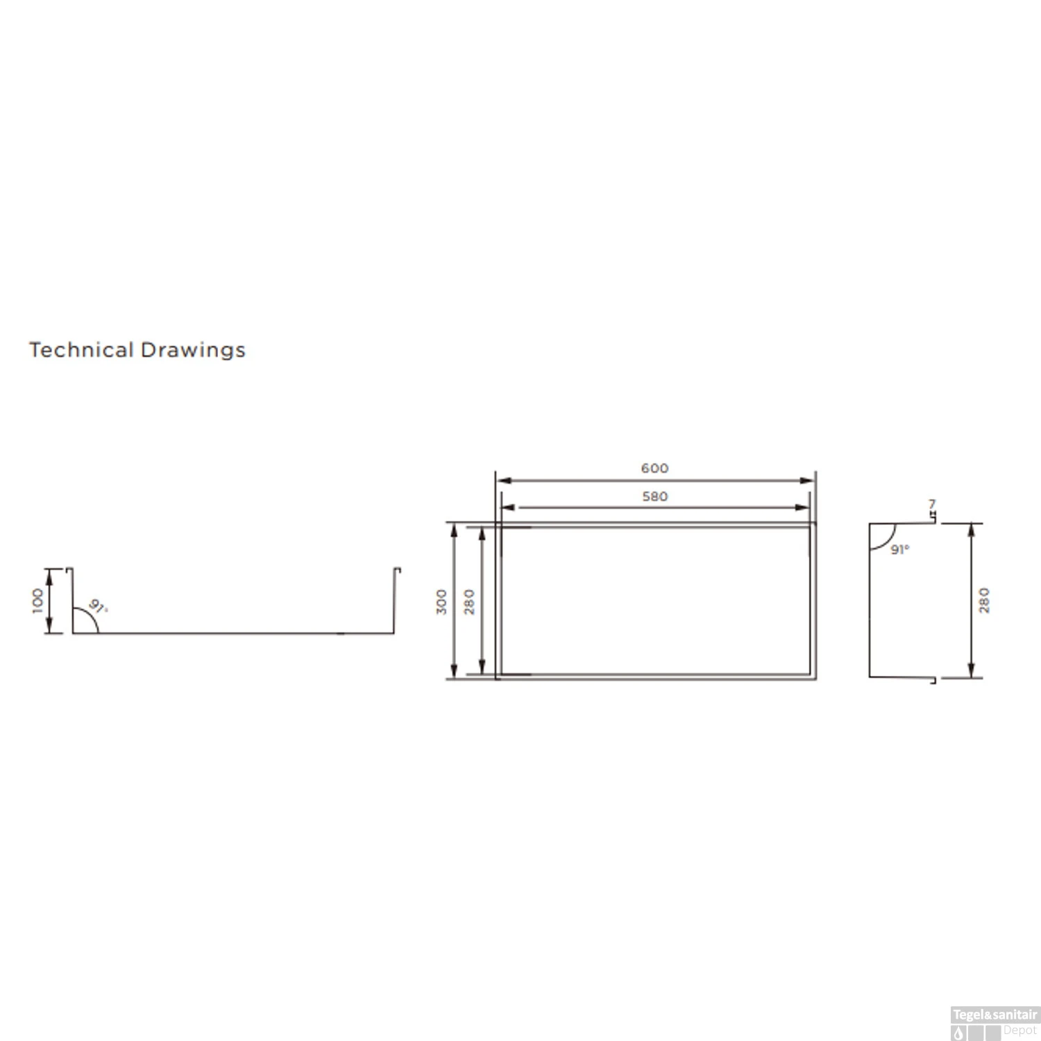 Inbouwnis Boss & Wessing Colorato 30x60x10 Cm Mat Zwart 7 Inbouwnis Boss & Wessing Colorato 30x60x10 Cm Mat Zwart - Afbeelding 5