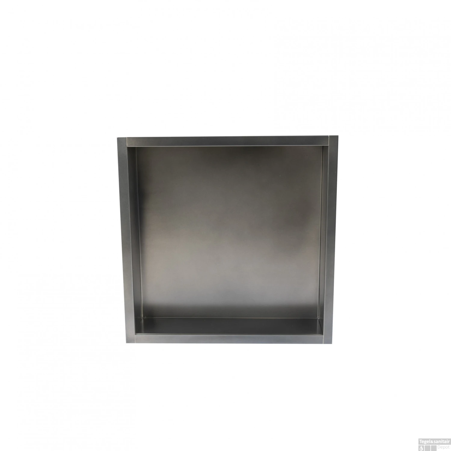 BWS Inbouwnis | 30x30x10cm | RVS Gunmetal 4 BWS Inbouwnis | 30x30x10cm | RVS Gunmetal - Afbeelding 2