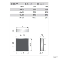 Inbouwnis LoooX BoX 90x30x7 Cm RVS -Goedkope Stijl Baden Winkel inbouwnis looox box 30x30x7 cm rvs tech 1 1 1