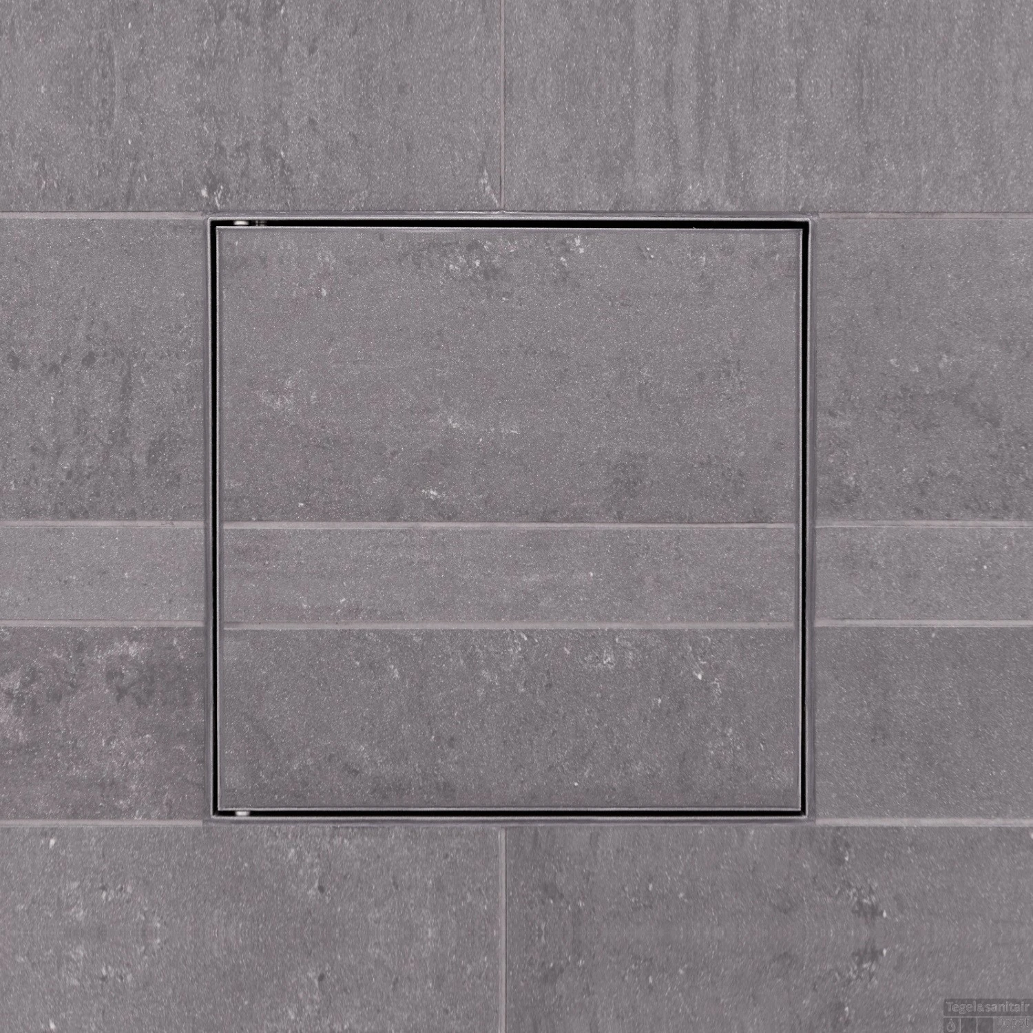 Inbouwnis LoooX T-BoX 30x30x10cm Betegelbaar Vierkant RVS 5 Inbouwnis LoooX T-BoX 30x30x10cm Betegelbaar Vierkant RVS - Afbeelding 3