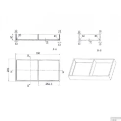 Inbouwnis Luca Sanitair 59,5x29,5x8cm Solid Surface 2 Vakken Rechthoek Mat Wit -Goedkope Stijl Baden Winkel inbouwnis luca sanitair 59 5x29 5x8cm solid surface 2 vakken rechthoek mat wit tech