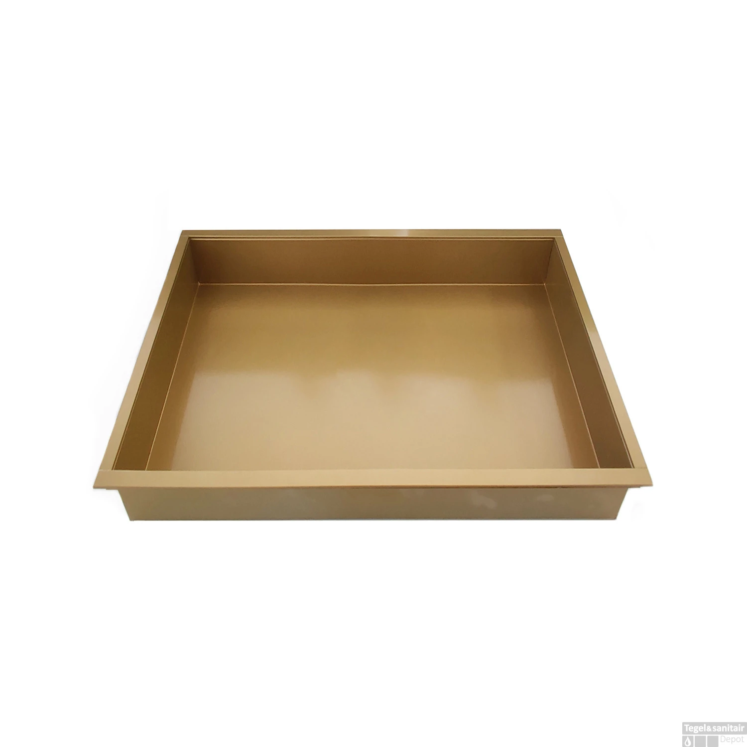BWS Inbouwnis | 30x30x10cm | RVS Goud 4 BWS Inbouwnis | 30x30x10cm | RVS Goud - Afbeelding 2