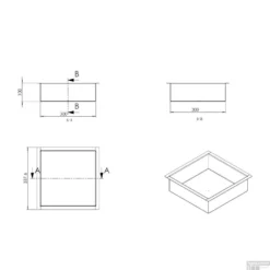 BWS Inbouwnis | 30x30x10cm | RVS Goud 9 BWS Inbouwnis | 30x30x10cm | RVS Goud -Goedkope Stijl Baden Winkel inbouwnis wiesbaden 30x30x10 cm rvs goud 3
