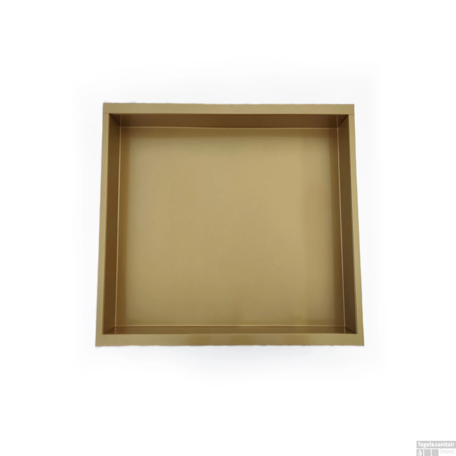 BWS Inbouwnis | 30x30x10cm | RVS Goud 3 BWS Inbouwnis | 30x30x10cm | RVS Goud