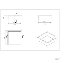 Wiesbaden Inbouwnis | Exellence | 30x30x10cm | RVS Mat Zwart 7 Wiesbaden Inbouwnis | Exellence | 30x30x10cm | RVS Mat Zwart -Goedkope Stijl Baden Winkel inbouwnis wiesbaden 30x30x10 cm rvs mat wit tech 1