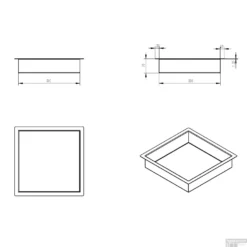 Wiesbaden Inbouwnis | Exellence | 30x30x7cm | RVS Mat Wit 11 Wiesbaden Inbouwnis | Exellence | 30x30x7cm | RVS Mat Wit -Goedkope Stijl Baden Winkel inbouwnis wiesbaden 30x30x7 cm rvs mat wit tech