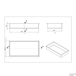 BWS Inbouwnis | 30x60x10cm | RVS Black Chrome 13 BWS Inbouwnis | 30x60x10cm | RVS Black Chrome -Goedkope Stijl Baden Winkel inbouwnis wiesbaden 30x60x10 cm rvs black chrome 6