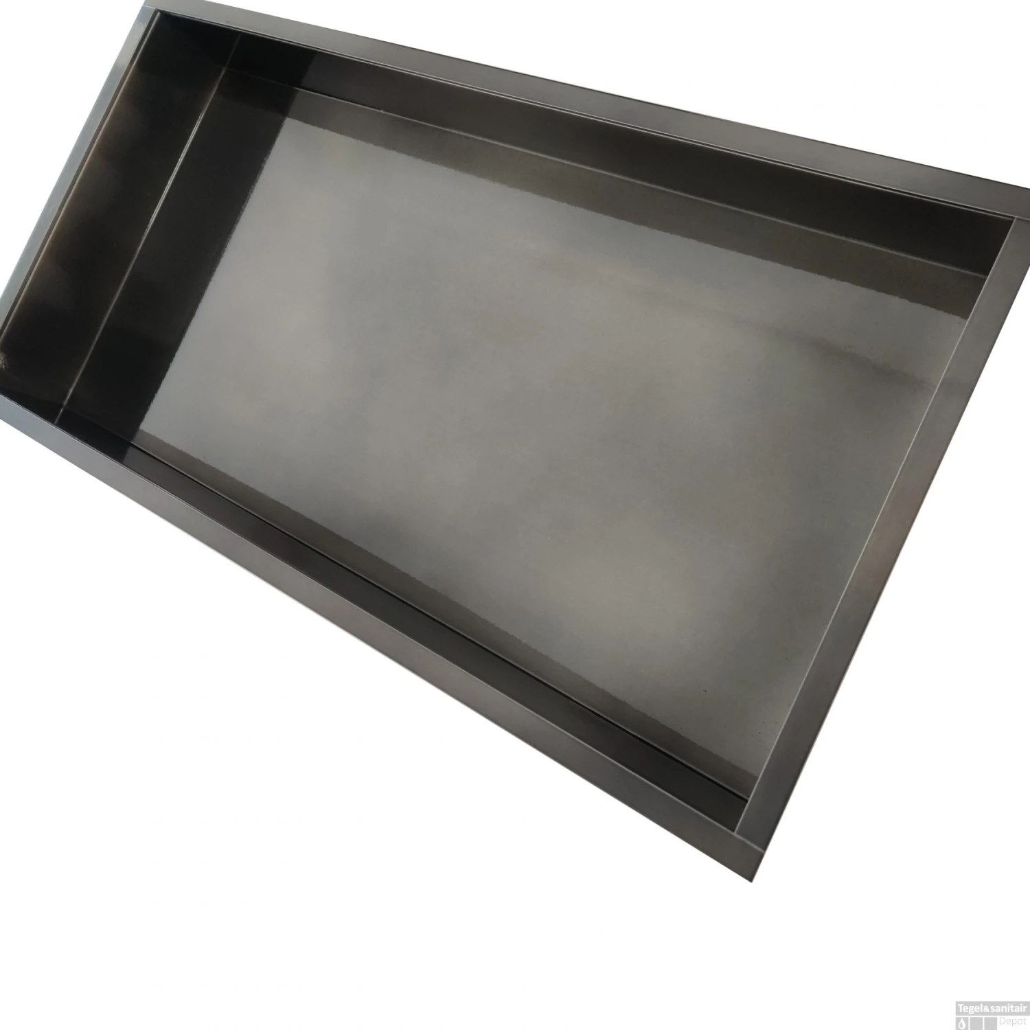 BWS Inbouwnis | 30x60x7cm | RVS Black Chrome 6 BWS Inbouwnis | 30x60x7cm | RVS Black Chrome - Afbeelding 4