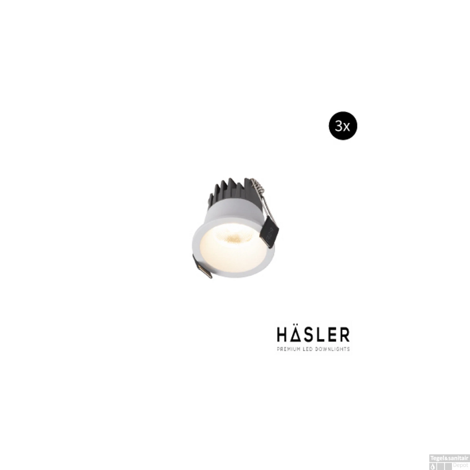 Inbouwspot Häsler Atrano Incl. Fase Aansnijding Dimbaar 5 Cm 3.6 Watt Warm Wit Set 3x 3 Inbouwspot Häsler Atrano Incl. Fase Aansnijding Dimbaar 5 Cm 3.6 Watt Warm Wit Set 3x