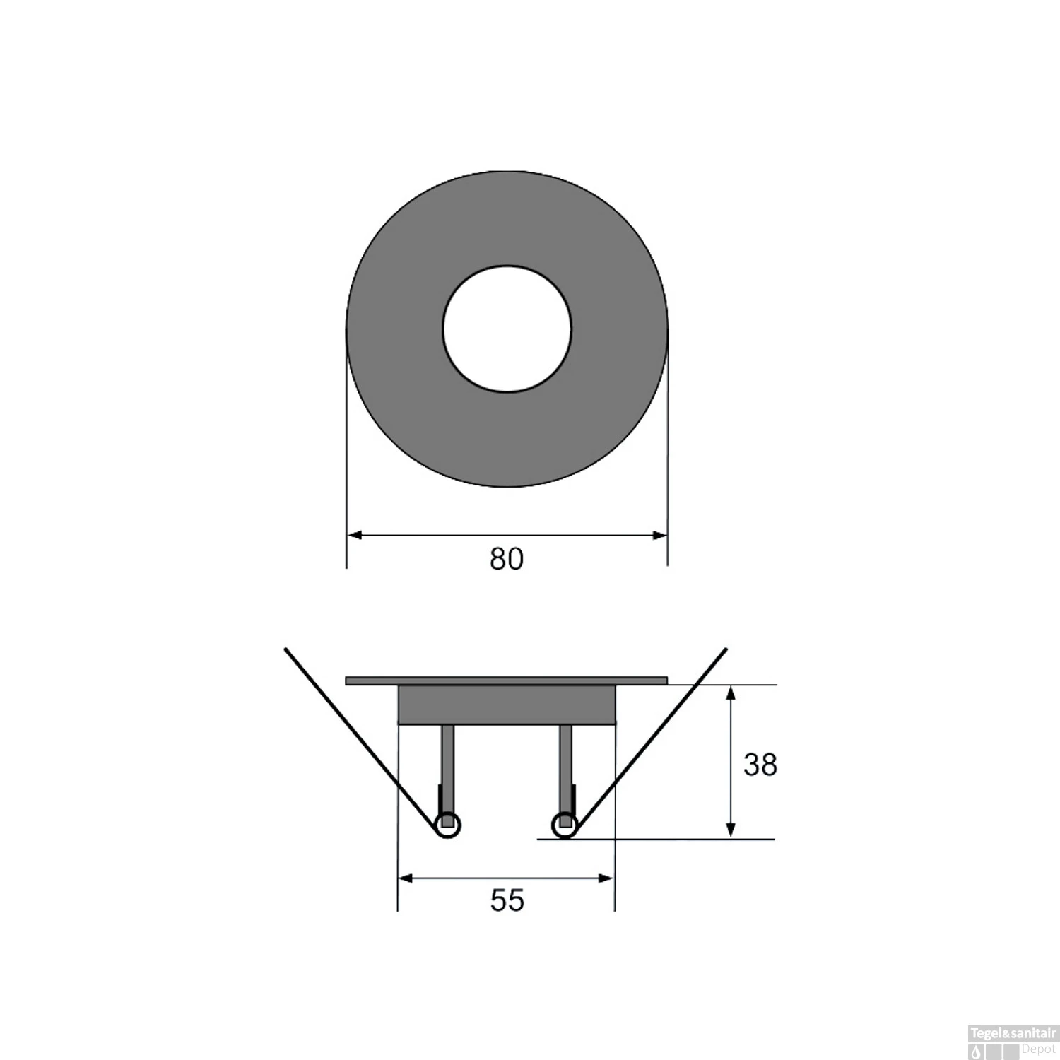 Inbouwspot Häsler Blanes Incl. Fase Aansnijding Dimbaar 8 Cm 4 Watt Helder Wit RVS Set 7x - Afbeelding 2