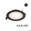 Inbouwspot Häsler Zamorra Incl. Fase Aansnijding Dimbaar 13.7 Cm 8 Watt Warm Wit Zwart Set 9x