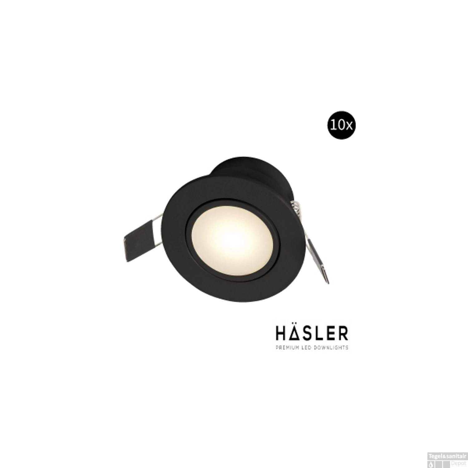 Inbouwspot Häsler Zaragoza Incl. Fase Aansnijding Dimbaar 8.4 Cm 4 Watt Helder Wit Mat Zwart Set 10x 3 Inbouwspot Häsler Zaragoza Incl. Fase Aansnijding Dimbaar 8.4 Cm 4 Watt Helder Wit Mat Zwart Set 10x
