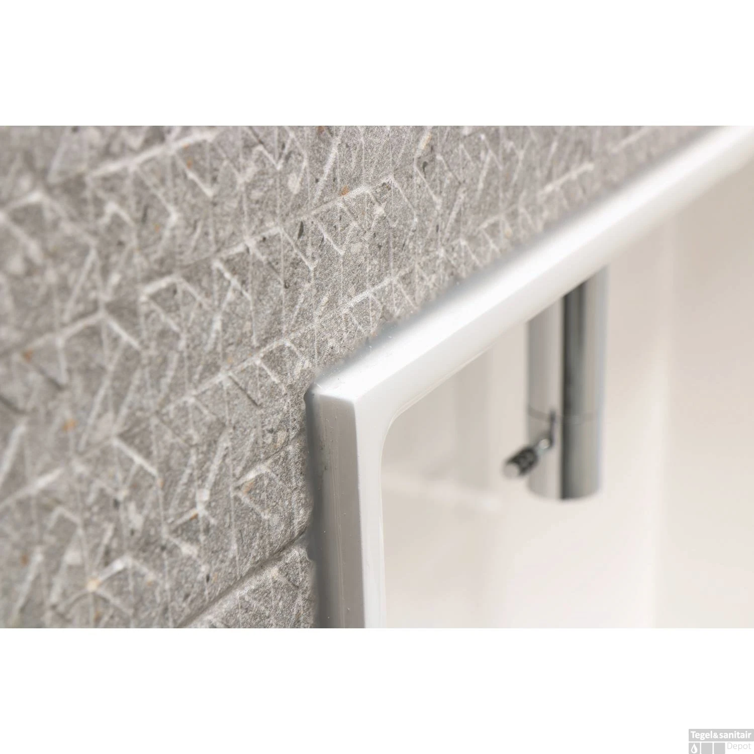 INK Fontein Recess Inbouw Polystone Inclusief Kraan Mat Wit 40x21x40 Cm 5 INK Fontein Recess Inbouw Polystone Inclusief Kraan Mat Wit 40x21x40 Cm - Afbeelding 3