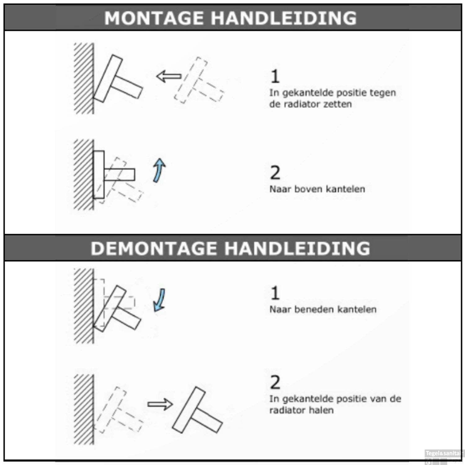Handdoekhouder Sanicare Magnetisch Inkortbaar 60cm Vierkant Zwart 6 Handdoekhouder Sanicare Magnetisch Inkortbaar 60cm Vierkant Zwart - Afbeelding 4