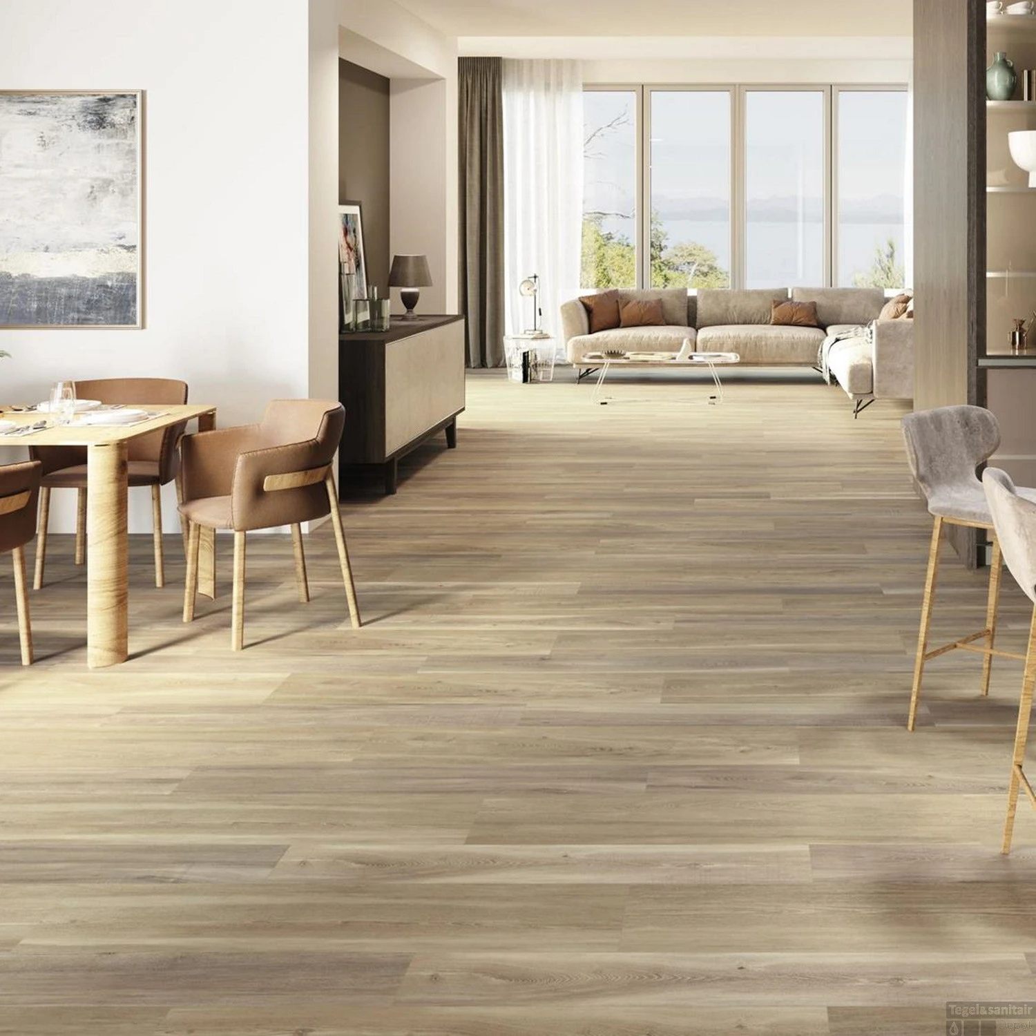 Vloertegels Baldocer Belfast Teak 29,5x120 (Doosinhoud 1.06 M2) 4 Vloertegels Baldocer Belfast Teak 29,5x120 (Doosinhoud 1.06 M2) - Afbeelding 2