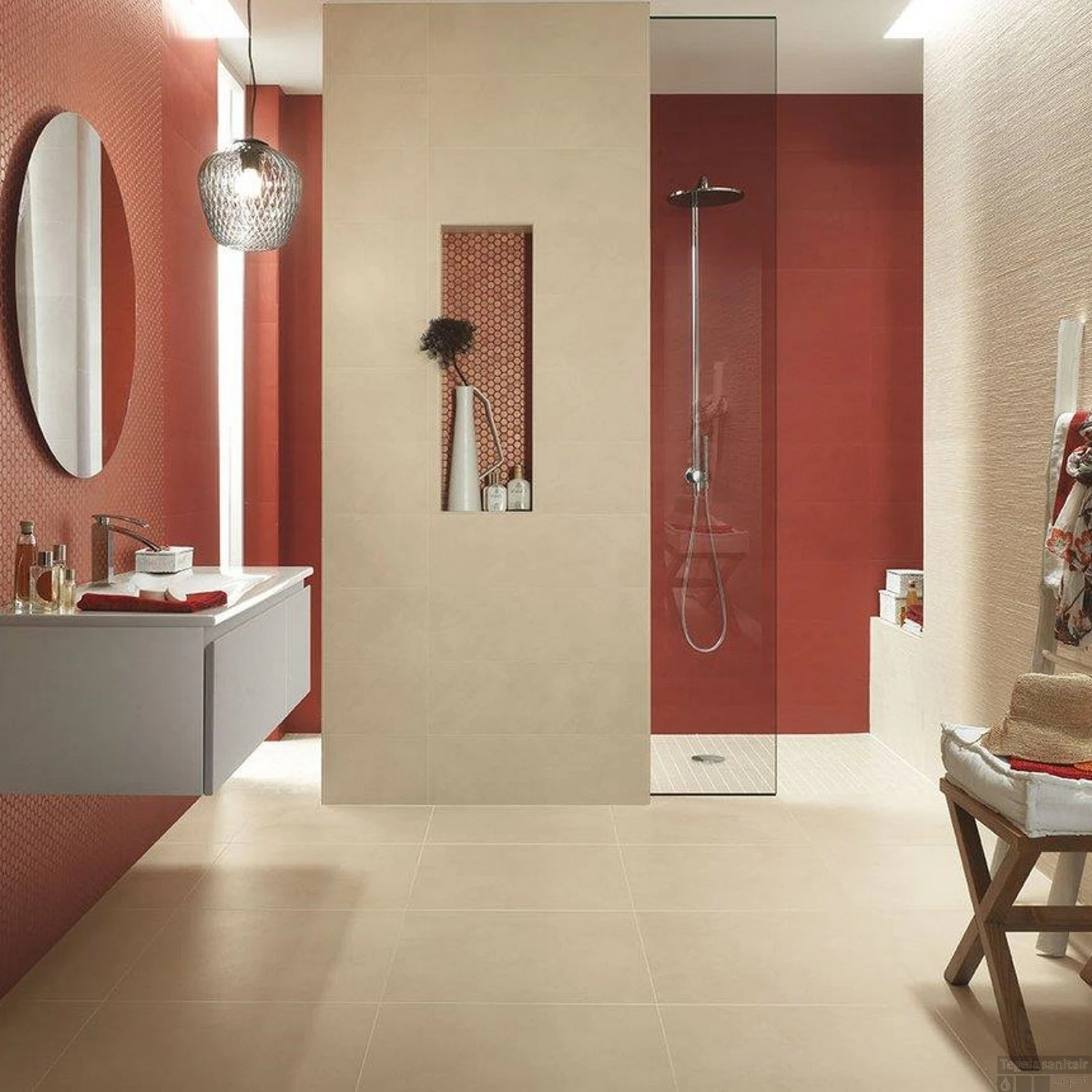 Wandtegel FAP Color Line Marsala 25x75 Cm (doosinhoud 1.13 M2) 4 Wandtegel FAP Color Line Marsala 25x75 Cm (doosinhoud 1.13 M2) - Afbeelding 2