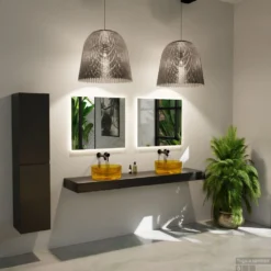 MONDIAZ JEWEL Waskom Transparant 40cm Kleur Gold -Goedkope Stijl Baden Winkel jewelcrystalgoldplurban00049 12507514471908