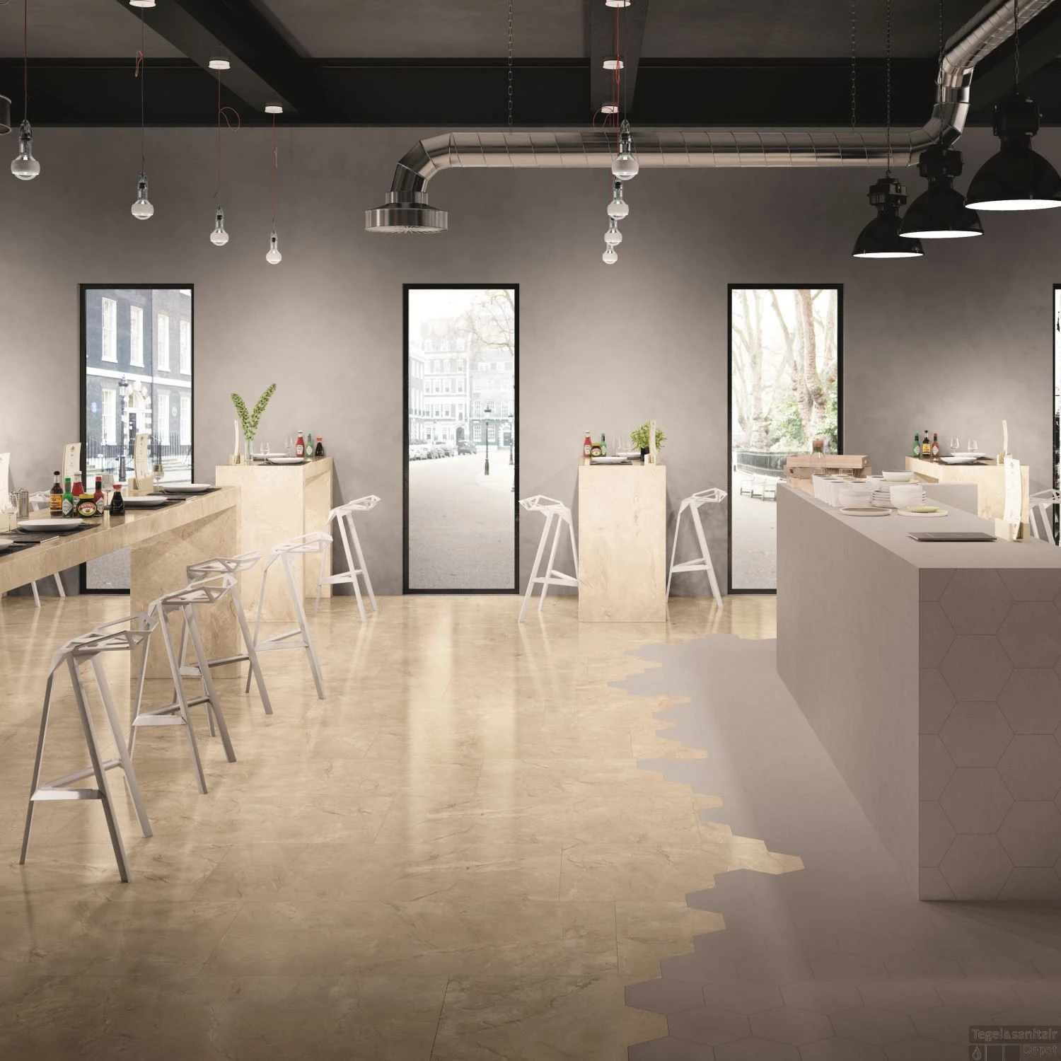 Vloertegel Keope Lux Crema Beige Gepolijst 20x120 Cm (Doosinhoud 1.44M2) 4 Vloertegel Keope Lux Crema Beige Gepolijst 20x120 Cm (Doosinhoud 1.44M2) - Afbeelding 2