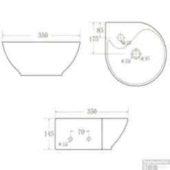 Fontein Porta 35x35cm Wit 7 Fontein Porta 35x35cm Wit -Goedkope Stijl Baden Winkel keramische hoekfontein porta wit technisch