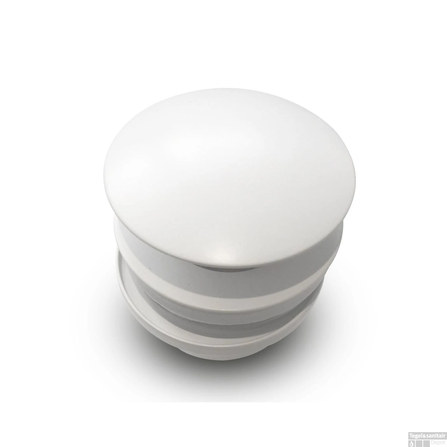 Klikwaste Brauer Afvoerplug Fine Stone Binnenwerk 5/4 Mat Wit 3 Klikwaste Brauer Afvoerplug Fine Stone Binnenwerk 5/4 Mat Wit