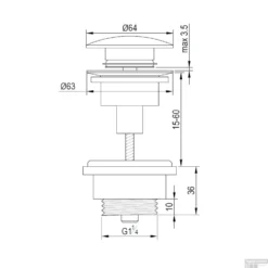 Klikwaste Brauer Afvoerplug Fine Stone Binnenwerk 5/4 Mat Wit 9 Klikwaste Brauer Afvoerplug Fine Stone Binnenwerk 5/4 Mat Wit -Goedkope Stijl Baden Winkel klikwaste brauer afvoerplug fine stone binnenwerk mat wit tech