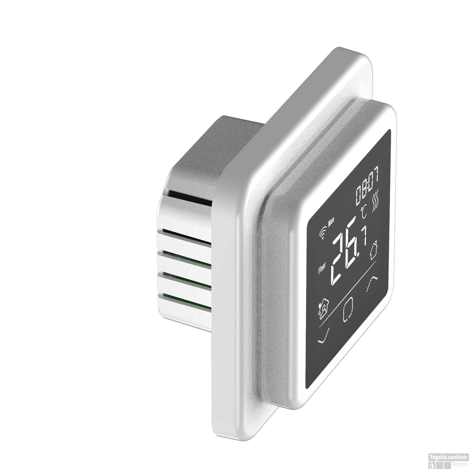 Klokthermostaat Inbouw Best Design With Touch Incl. Wifi Wit 4 Klokthermostaat Inbouw Best Design With Touch Incl. Wifi Wit - Afbeelding 2