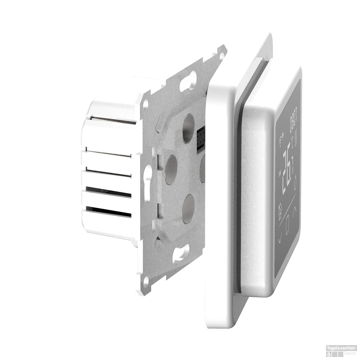 Klokthermostaat Inbouw Best Design With Touch Incl. Wifi Wit 5 Klokthermostaat Inbouw Best Design With Touch Incl. Wifi Wit - Afbeelding 3