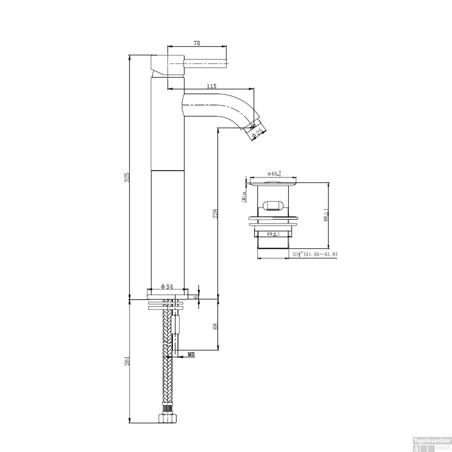 Waskompack Barco Keramiek 40x33x14.5 Cm RVS 6 Waskompack Barco Keramiek 40x33x14.5 Cm RVS - Afbeelding 4