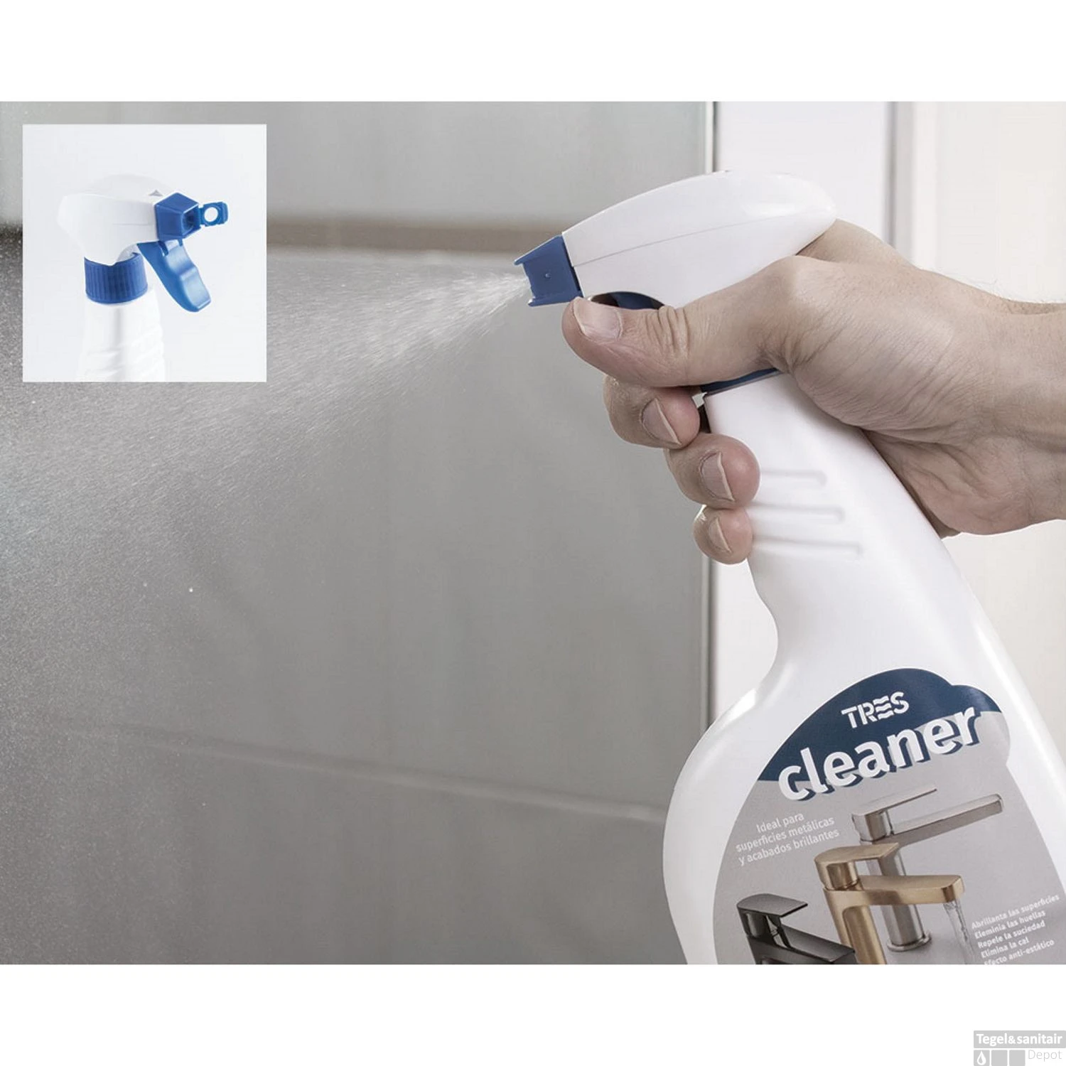 Kranenreiniger Tres Cleaner Fles 1 Stuk 5 Kranenreiniger Tres Cleaner Fles 1 Stuk - Afbeelding 3