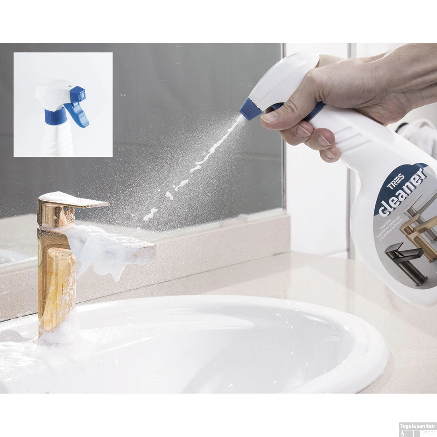 Kranenreiniger Tres Cleaner Fles 1 Stuk 4 Kranenreiniger Tres Cleaner Fles 1 Stuk - Afbeelding 2