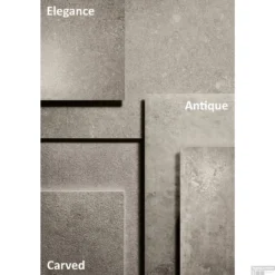 Vloertegel Kronos Le Reverse Carved Taupe Mat 60x120cm (doosinhoud 1.44m2) -Goedkope Stijl Baden Winkel kranos awerkingen assorti 3 1 1