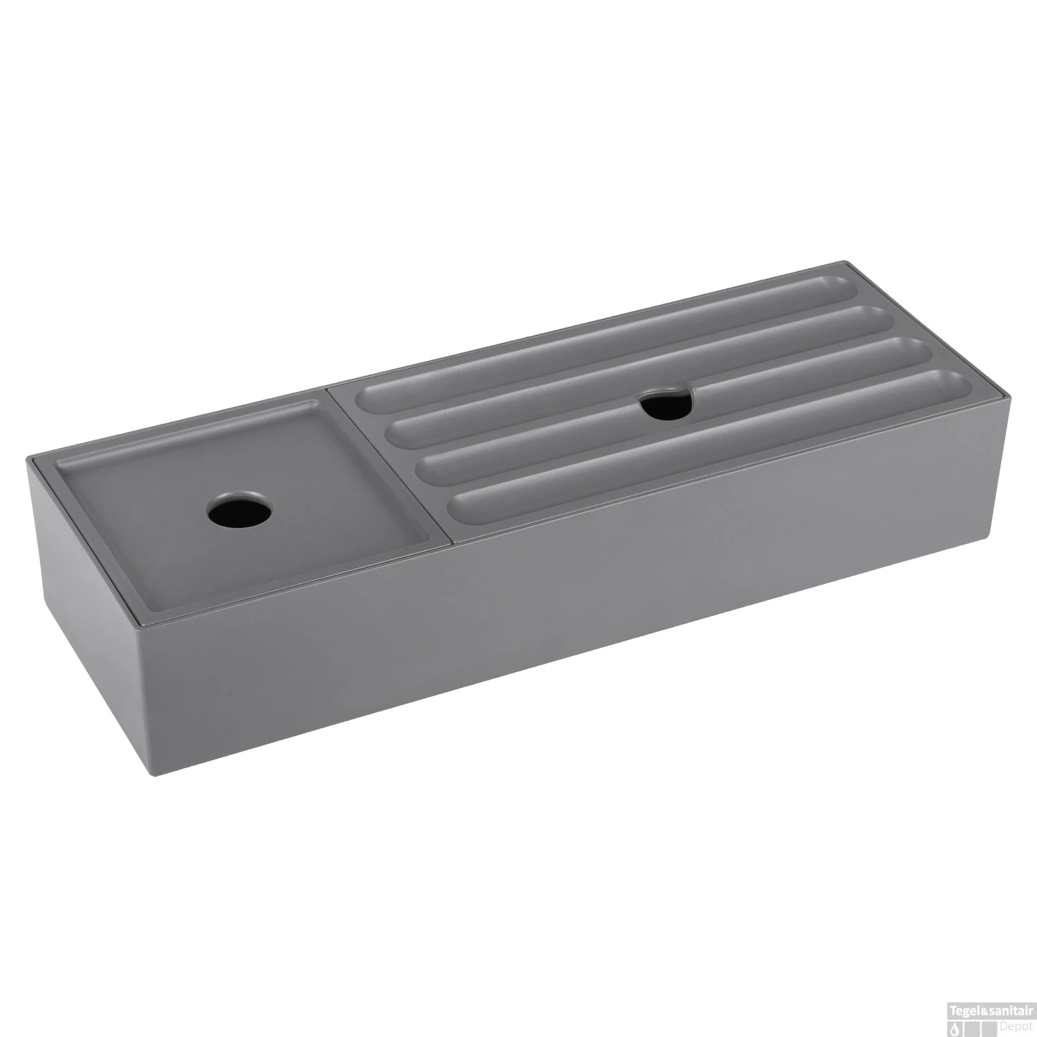 Lade Organizer Differnz 32x11x6 Cm Met Deksels Grijs 3 Lade Organizer Differnz 32x11x6 Cm Met Deksels Grijs