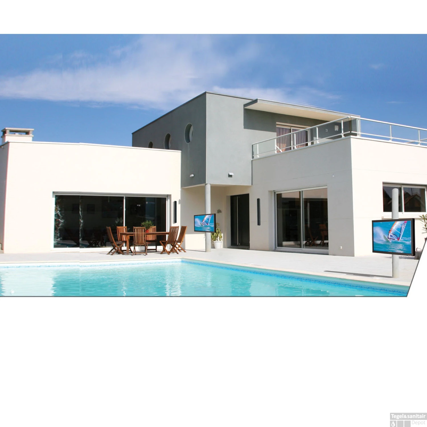 LED TV Aquasound Outdoor 42” IP65 Zilver 7 LED TV Aquasound Outdoor 42” IP65 Zilver - Afbeelding 5