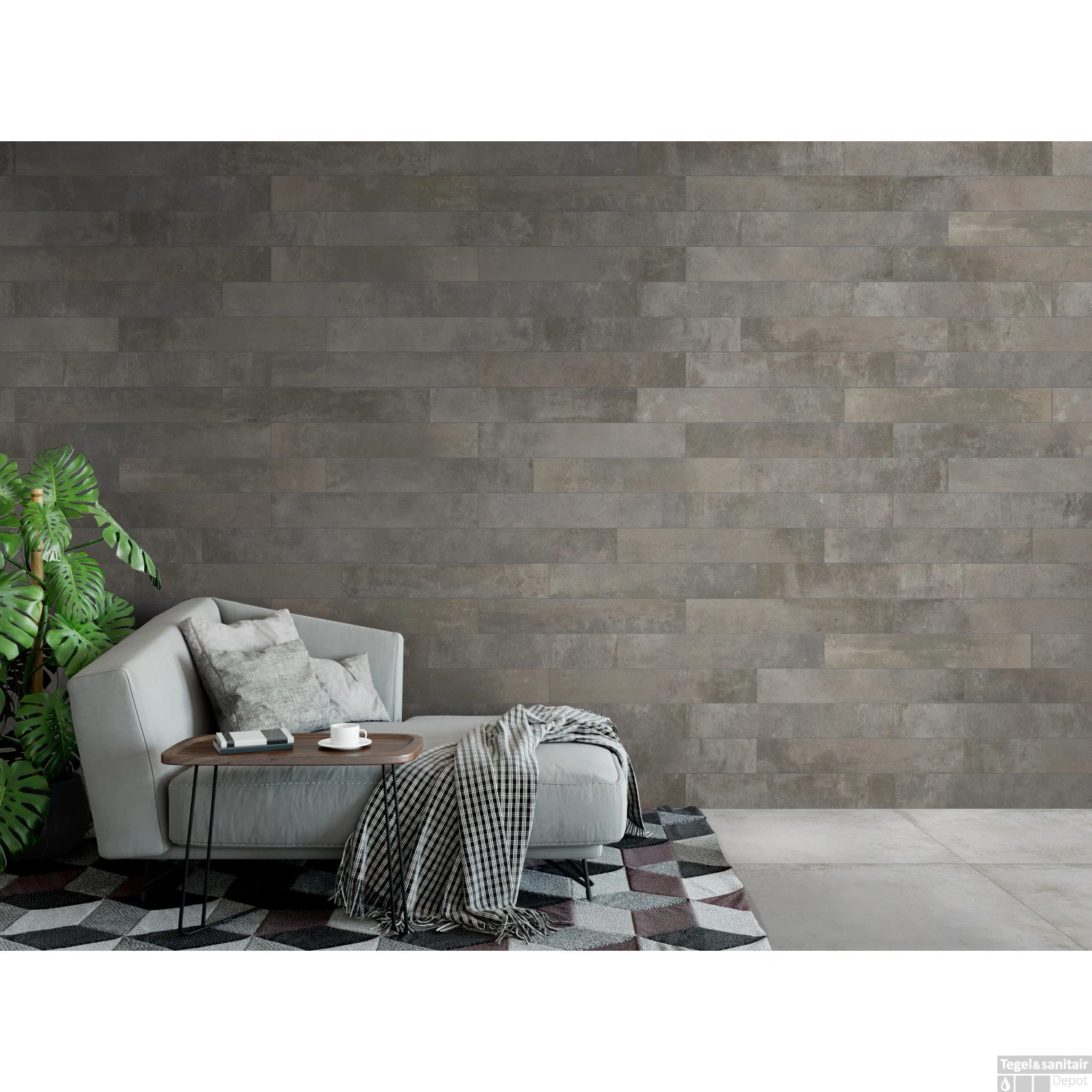 Vloertegel Loetino London 10x60 Cm Clay (Doosinhoud 1,20m2) 5 Vloertegel Loetino London 10x60 Cm Clay (Doosinhoud 1,20m2) - Afbeelding 3