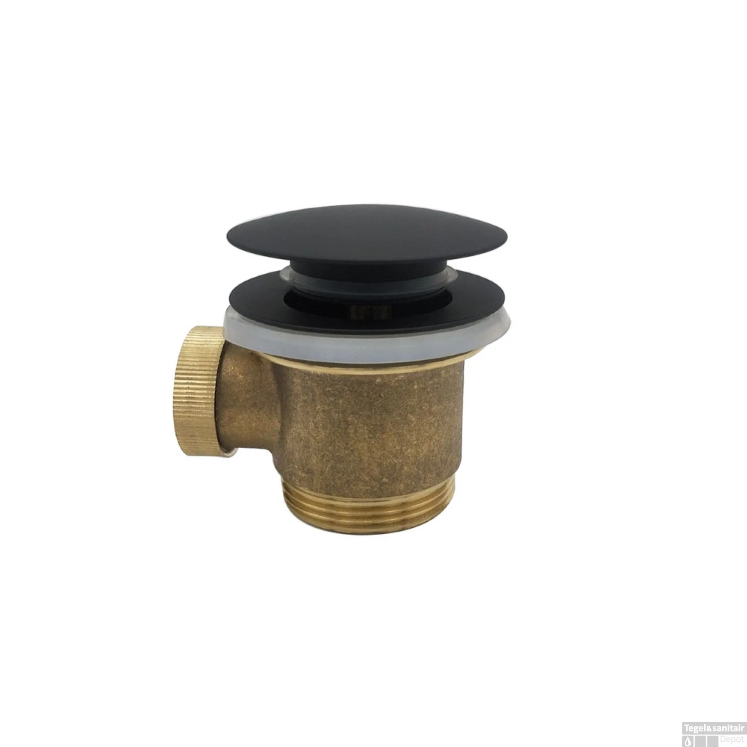 Losse Clickwaste Wiesbaden Luxe Compleet 5/4 Tbv Vrijstaand Bad Mat Zwart